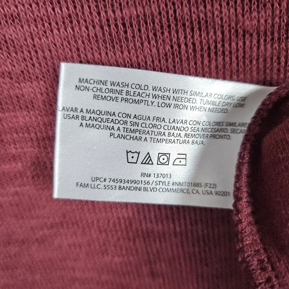 Banana Republic Men's Burgundy Crewneck Sweater‎ Size L Cotton/Polyester Blend